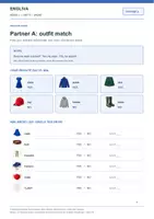 Vorschau - Arbeitsblätter - MORE! 1 Unit 8 (LP 2023) • ENGLIVA SPEAK: Clothes – Partnerarbeit (Information Gap) - Seite 1