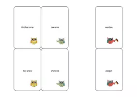 Vorschau - Spiele - Triplet 2 Level 2 - Kartenspiel Irregular verbs - Seite 1