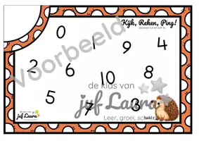 Voorbeeld - Kijk, Reken, Ping! - Sommen t/m 10 - Herfst - Pagina 3