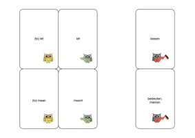 Vorschau - Spiele - Triplet 3 Level 2 - Kartenspiel Irregular verbs - Seite 1