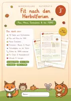 Vorschau - Arbeitsblätter - Fit nach den Herbstferien Mathe Klasse 3 - Deckblatt