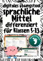 Vorschau - Interaktives Material - Stilmittel - digitales Übungstool - sprachliche Mittel erkennen, benennen, deuten (Klasse 5 bis Q2) - Deckblatt