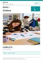 Vorschau - Unterrichtsreihen - MORE! 1 Unit 8 (LP 2023) • ENGLIVA COMPLETE: Clothes – Abschlussprojekt (Outfit Display) - Deckblatt