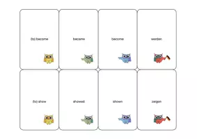 Vorschau - Spiele - Quartet 2 Level 2 - Kartenspiel Irregular Verbs - Seite 1