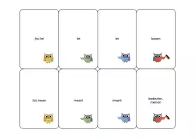 Vorschau - Spiele - Quartet 3 Level 2 - Kartenspiel Irregular Verbs - Seite 1