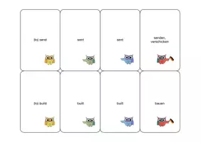 Vorschau - Spiele - Quartet 4 Level 2 - Kartenspiel Irregular Verbs - Seite 3