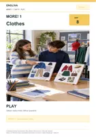 Vorschau - Unterrichtsreihen - MORE! 1 Unit 8 (LP 2023) • ENGLIVA PLAY: Clothes – Sprechkarten & Evidence Board (16 Cards) - Deckblatt