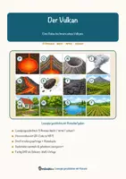 Vorschau - Stationenlernen - Der Vulkan – Lesespurgeschichte mit Rätselaufgaben (Klasse 7) - Seite 1