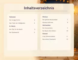 Vorschau - Fördermaterial/Inklusion - 10 Kurzgeschichten zu den Themen Halloween, St Martin, Nikolaus, Weihnachten, Silvester inkl. Merksätze über wichtige Lehren aus den Geschichten - Seite 1