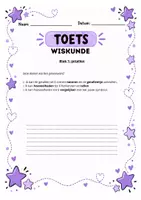 Voorbeeld - Toetsboekje pré-rapport – Eerste leerjaar (deel 2) 💜 - Pagina 1