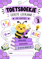 Voorbeeld - Toetsboekje pré-rapport – Eerste leerjaar (deel 2) 💜 - Voorblad