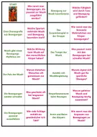 Vorschau - Arbeitsblätter - Musik und Bewegung | Unterrichtsmaterial | Quiz | Rätsel | Spiel | Musik | Klasse 5-8 | mit Lösungen - Seite 1