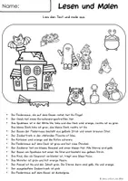 Vorschau - Arbeitsblätter - Halloween Klasse 3 und 4 | Lesen und Malen - Seite 2