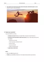 Vorschau - Arbeitsblätter - Job talk / Presentation Dream job / Picture Description / Vocabulary - Deckblatt