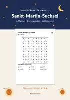 Vorschau - Arbeitsblätter - Sankt-Martin-Suchsel Kl. 1–2 mit Lösungen - Deckblatt