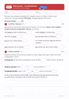 Vorschau - Arbeitsblätter - Wortarten – Lernkontrolle (Klasse 5) - Seite 1