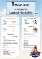 Vorschau - Arbeitsblätter - 10x Lesetheater Klasse 3/4 | Dialoglesen | 5 Leseband-Geschichten mit differenzierten Rollen - Deckblatt