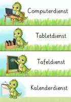 Vorschau - Fördermaterial/Inklusion - Klassendienste Dinoklasse Dinosaurier Classroom management - Seite 2