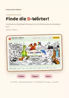 Vorschau - Arbeitsblätter - Finde die D-Wörter! – Interaktives Smartboard-Suchspiel! - Seite 1