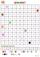 Aperçu - Feuilles d'exercices - Code secret -- Atelier de numération & lecture - Page 2