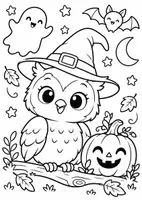 Vorschau - Arbeitsblätter - Halloween Ausmalbilder - 1. + 2. Klasse - Seite 3
