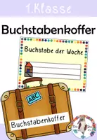 Vorschau - Poster - Buchstabenkoffer & Buchstabe der Woche - Plakat & Cliparts - Deckblatt