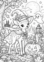 Vorschau - Arbeitsblätter - Halloween Ausmalbilder für 2. - 4. Klasse - Seite 1