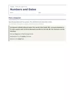 Vista previa - Hojas de trabajo - Numbers and Dates – Ejercicios de inglés 1º ESO - página 1