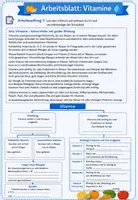 Vorschau - Arbeitsblätter - 🍎 Vitamine und Mineralstoffe – Kleine Nährstoffe mit großer Wirkung Klasse 7/8 Biologie(Bio)🧪👨🔬 - Seite 1