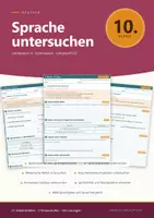 Vorschau - Arbeitsblätter - Sprache untersuchen Deutsch 10 Gymnasium - Deckblatt