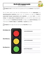 Vorschau - Arbeitsblätter - Die Ernährungspyramide | Aufbau, Ampelfarben & Portionen | Arbeitsblätter mit Lösungen | AES Klasse 6/7 - Seite 1