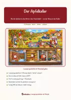 Vorschau - Arbeitsblätter - Der Apfelkeller – Lesespurgeschichte mit Rätselaufgaben (Klasse 3) - Seite 1