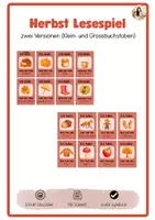 Vorschau - Spiele - Materialpaket Lesespiel Herbst und Halloween - Seite 1