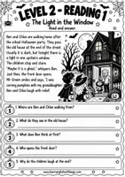 Vista previa - Hojas de trabajo - Halloween Reading Comprehension | 3 Levels | English Worksheets | Primary - página 3