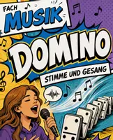Vorschau - Arbeitsblätter - Stimme und Gesang | Unterrichtsmaterial | Quiz | Rätsel | Spiel | Musik | Klasse 5-8 | mit Lösungen - Deckblatt