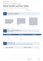 Vorschau - Arbeitsblätter - Zahlenraum 100 - Zehner und Einer - Seite 2