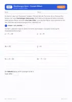 Vorschau - Arbeitsblätter - Gleichungen lösen – Escape-Rätsel Klasse 7 - Seite 1
