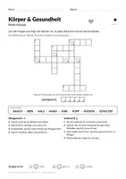 Vorschau - Arbeitsblätter - Gesundheits-Kreuzworträtsel Klasse 2–3 - Seite 2