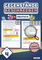 Vorschau - Arbeitsblätter - Gegenstände beschreiben Klasse 4 | Übungsheft Merkmale und Fundsachen | mit Lösungen - Deckblatt