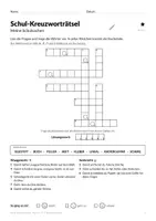 Vorschau - Arbeitsblätter - Schul-Kreuzworträtsel Klasse 2–3 - Seite 2