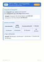 Vorschau - Arbeitsblätter - Zeit im Alltag – mein Tagesablauf Klasse 2 - Seite 1