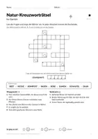 Vorschau - Arbeitsblätter - Natur-Kreuzworträtsel Klasse 2–3 - Seite 2