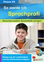 Vorschau - Arbeitsblätter - So werde ich Sprachprofi! Klasse 5-6 | Deutsch Sekundarstufe | Wortschatz erweitern, Wortbedeutung, Sprachdefizite, Wörterbucharbeit, Wortquiz | differenzierte Arbeitsblätter Kopiervorlagen mit Lösungen - Deckblatt