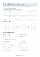 Vorschau - Arbeitsblätter - Zahlenraum 100 - Zahlenfolgen Nachbarzahlen - Seite 2