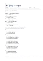 Vista previa - Evaluación - Be going to – Quiz de inglés 2º ESO - página 1