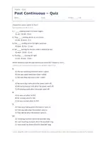Vista previa - Evaluación - Past Continuous – Quiz de inglés 2º ESO - página 1