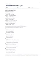 Vista previa - Evaluación - Quizzes de gramática (1 de 2) – Paquete de inglés 2º ESO - página 1