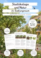 Vorschau - Unterrichtsreihen - Stadtökologie & Natur in der Stadt – Lernwerkstatt Biologie | Große Unterrichtseinheit zu Schwammstadt, Stadtklima, Biodiversität, Stadtbäumen & nachhaltiger Stadtentwicklung | Mit Lösungen - Deckblatt