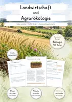Vorschau - Unterrichtsreihen - Landwirtschaft & Agrarökologie – Lernwerkstatt Biologie | Große Unterrichtseinheit zu nachhaltiger Landwirtschaft, Bodenfruchtbarkeit, Artenvielfalt, Düngung & Ökosystemen | Mit Lösungen - Deckblatt