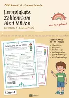 Vorschau - Poster - Lernplakate Mathe Klasse 4: Zahlenraum bis 1 Million, 5 Plakate in A4 und A3 mit QR-Erklärungen - Deckblatt